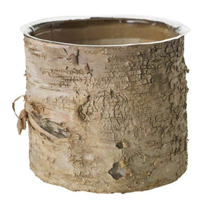 4 of 4: Birch Bark Planter Pot 7x6 w/Liner