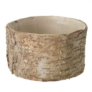 3 of 3: Birch Bark Planter Pot 7.5x4 w/Liner