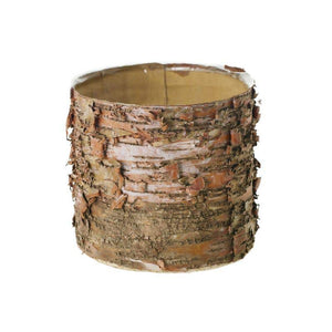 4 of 5: Birch Bark Planter Pot 6x5.25 w/Liner