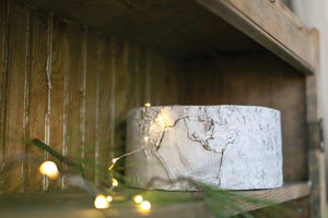 4 of 4: Whitewashed Birch Bark Bowl Vase 10x4.7