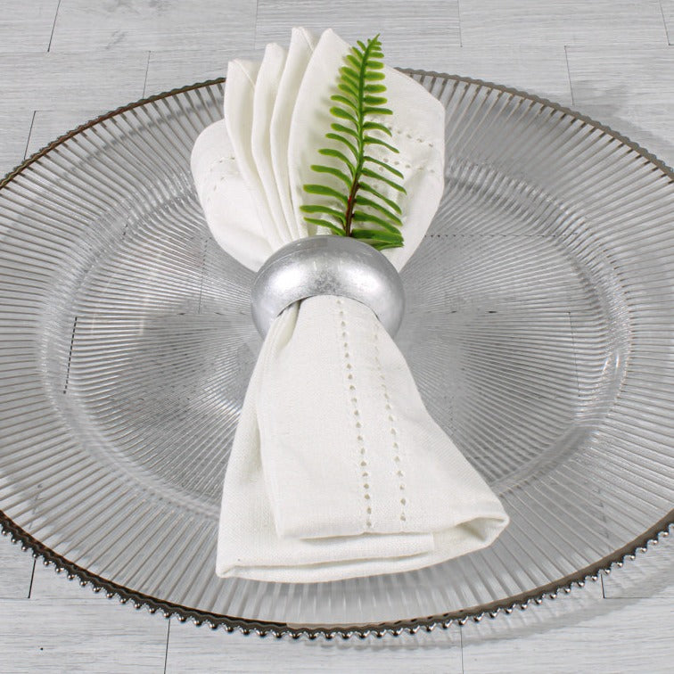 Richland Napkin Ring 2.3" Silver Set of 12 - view 2