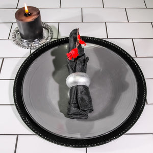 4 of 4: Richland Beaded Charger Plate 13" Black