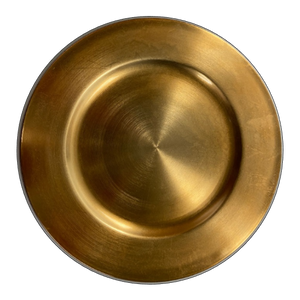1 of 2: Richland Plain Charger Plate 13" Gold Set of 12