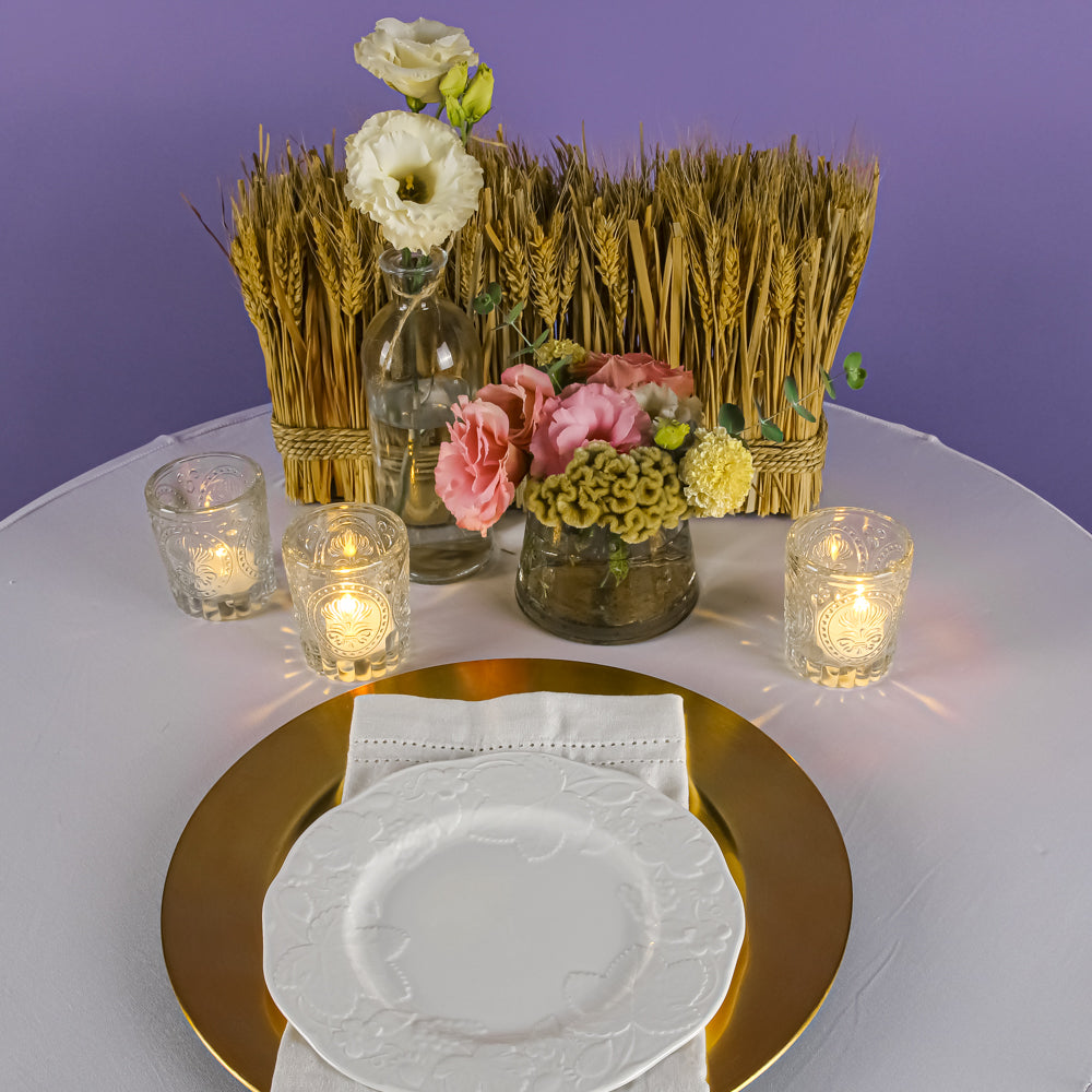 Richland Plain Charger Plate 13" Gold Set of 24