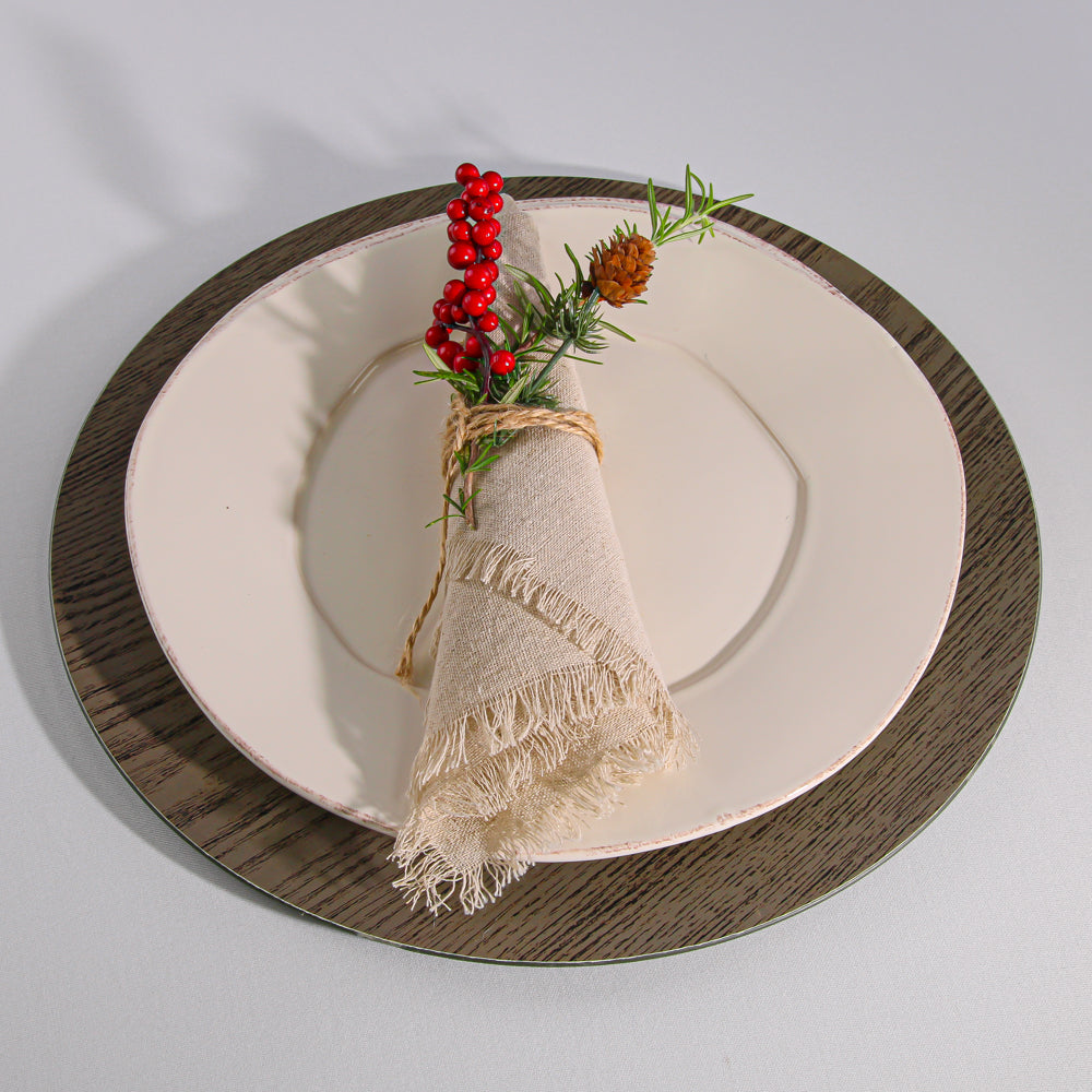Richland Charger Plate 13" Woodgrain - view 2