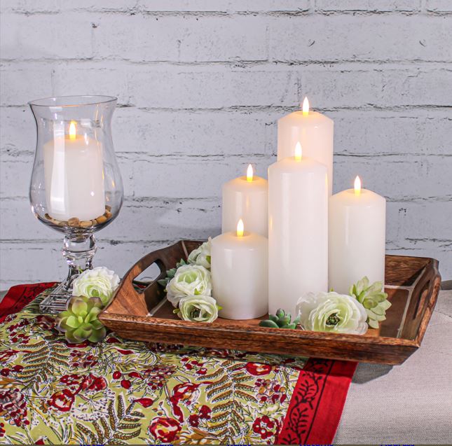 Richland Bullet LED Wax Candle 3"x4", 3"x6", & 3"x8" Set of 36 - view 4