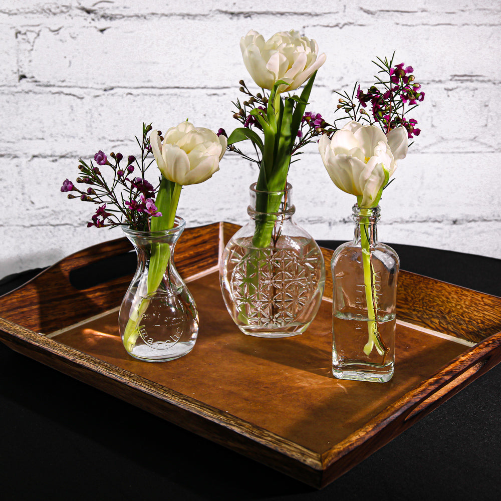 Richland Glass Bud Vase Clear Teardrop - view 2
