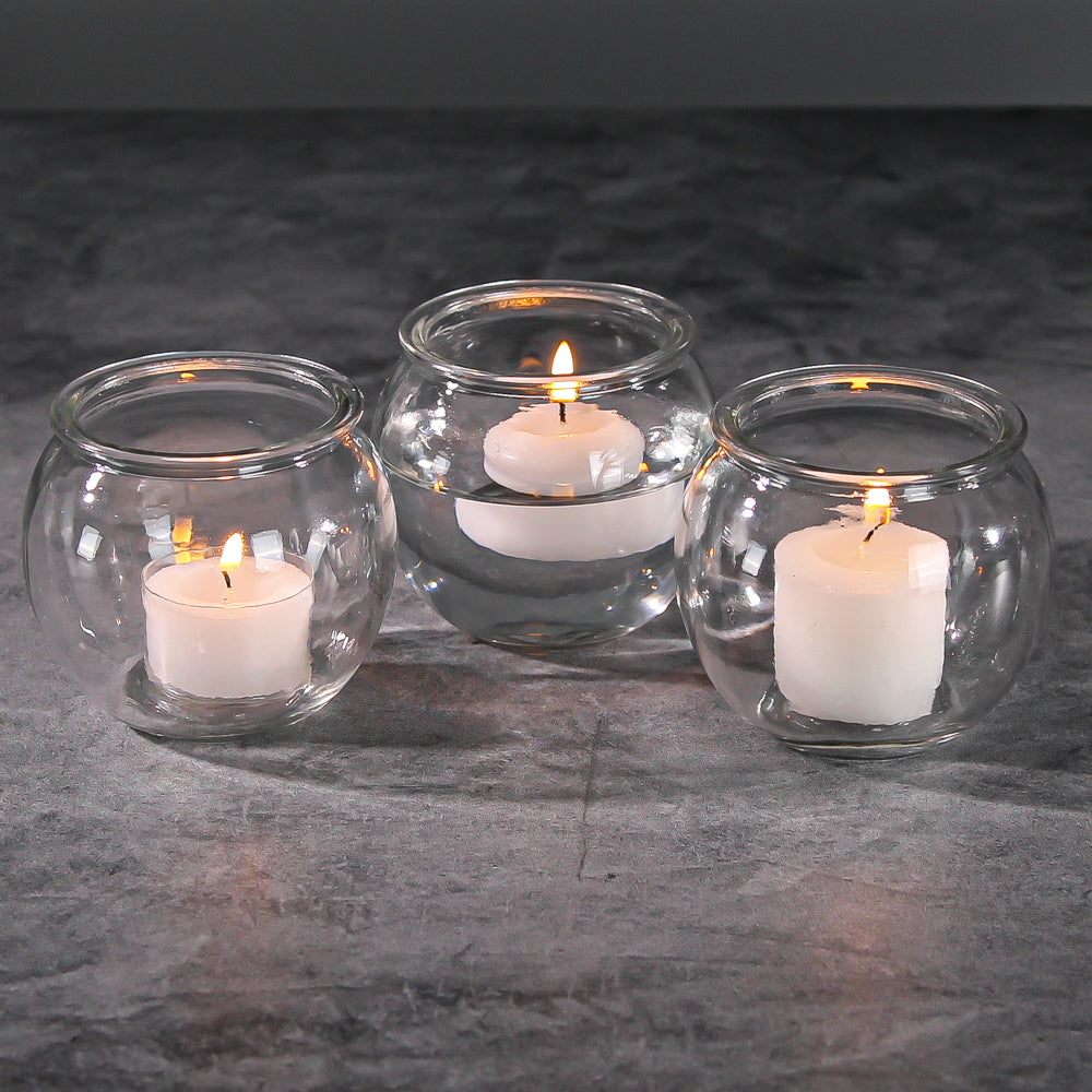 Richland Bubble Ball Vase with Rim 3" Set of 12 - view 1