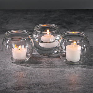 1 of 4: Richland Bubble Ball Vase with Rim 3" Set of 48