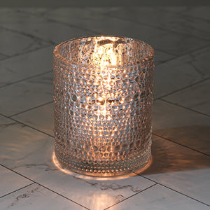 4 of 4: Richland Mercury Candle Holder Pearly Silver Large