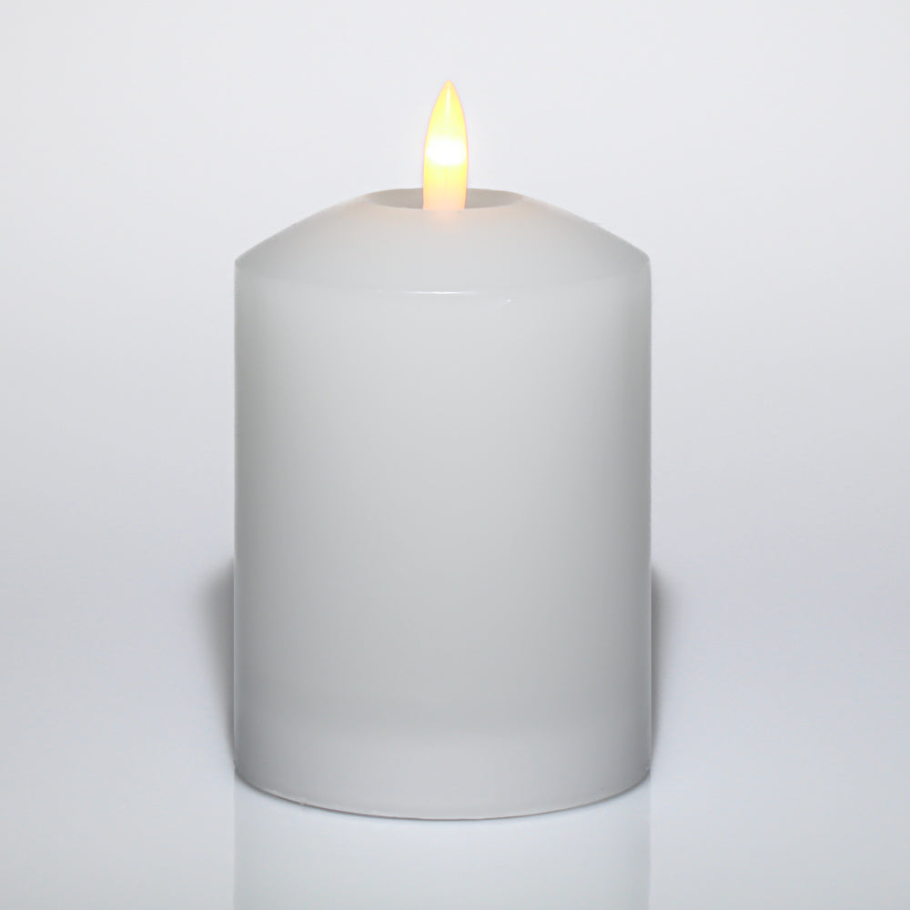 Richland 3"X4" Bullet LED Wax Candle White - view 1