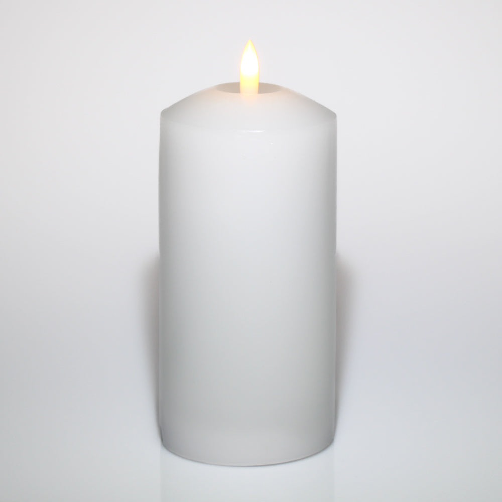 Richland 3"X6" Bullet LED Wax Candle White - view 1