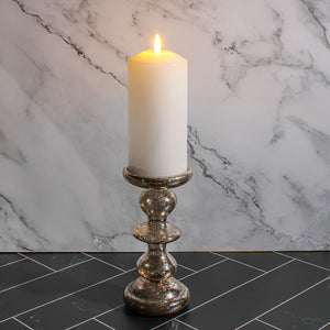 3 of 4: Richland 3"X6" Bullet LED Wax Candle White