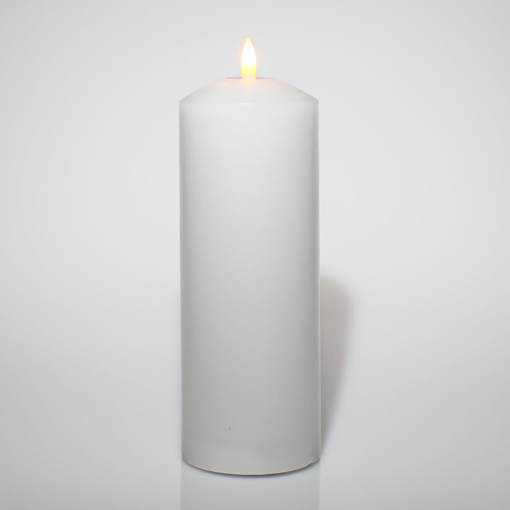 Richland 3"X8" Bullet LED Wax Candle White - view 1