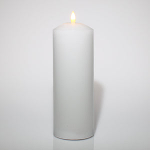1 of 4: Richland 3"X8" Bullet LED Wax Candle White