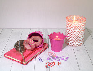 2 of 2: Richland 2" Iron Favor Bucket, Fuchsia Set of 100