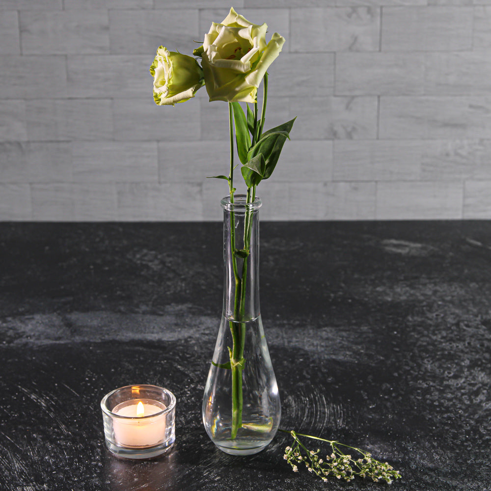 Richland Clear Round Teardrop Bud Vase 7" Set of 12 - view 2