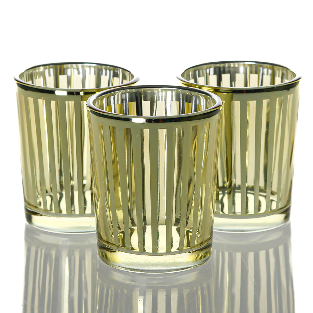 Richland Gold Stripe Glass Holder - Small - view 1