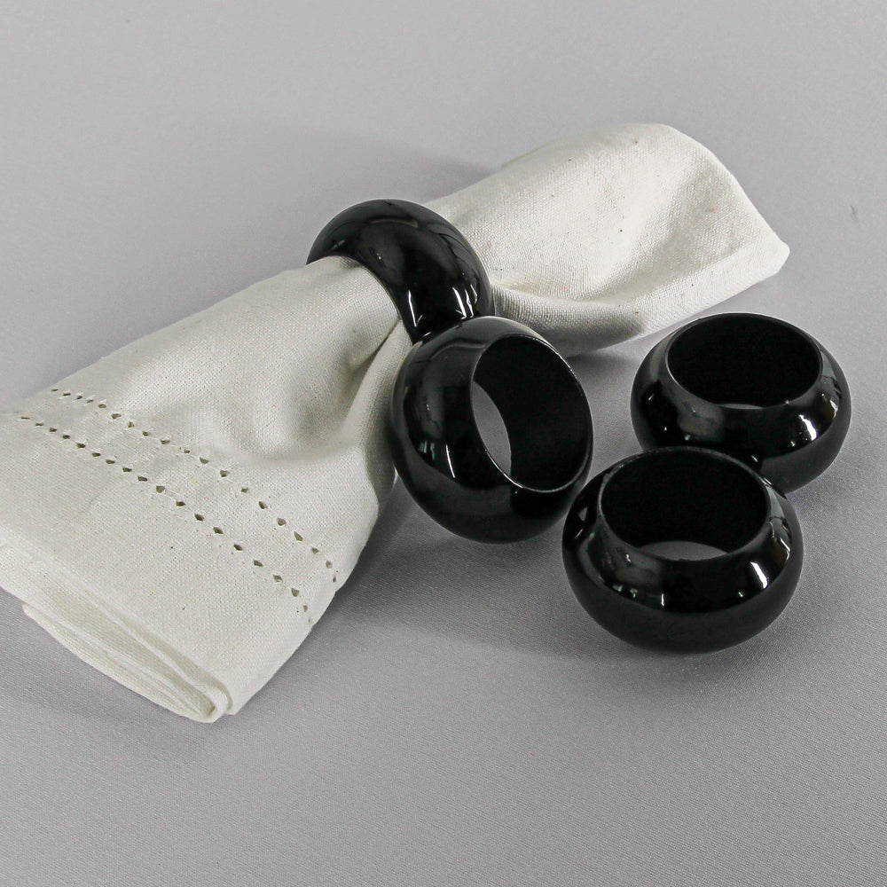 Richland Napkin Ring 2.3" Black - view 2