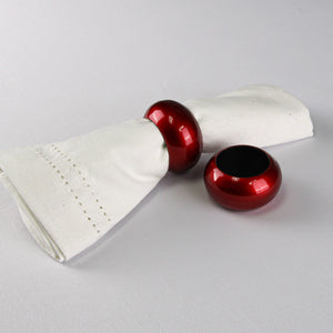 2 of 2: Richland Napkin Ring 2.3" Red
