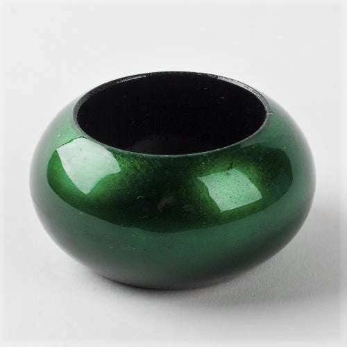 Richland Napkin Ring 2.3" Forest Green Set of 4
