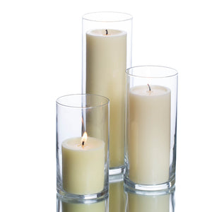 2 of 16: pillar candles cylinder holders set 36
