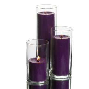 8 of 16: pillar candles cylinder holders set 36