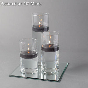 7 of 18: Eastland Square Mirror and Cylinder Vase Centerpiece with Richland 3" Floating Candles Set 