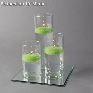 14 of 18: Eastland Square Mirror and Cylinder Vase Centerpiece with Richland 3" Floating Candles Set