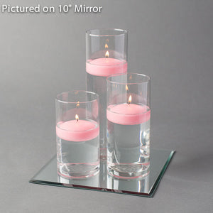 10 of 18: Eastland Square Mirror and Cylinder Vase Centerpiece with Richland 3" Floating Candles Set