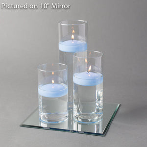 16 of 18: Eastland Square Mirror and Cylinder Vase Centerpiece with Richland 3" Floating Candles Set