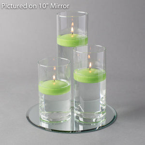 10 of 16: Eastland Round Mirror and Cylinder Vase Centerpiece with Richland 3" Floating Candles Set 