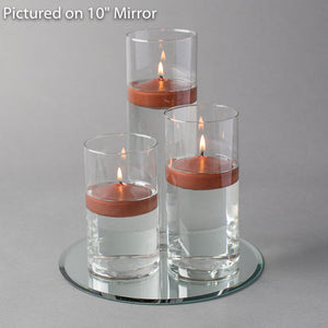6 of 16: Eastland Round Mirror and Cylinder Vase Centerpiece with Richland 3" Floating Candles Set o