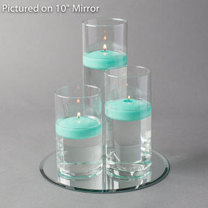 11 of 16: Eastland Round Mirror and Cylinder Vase Centerpiece with Richland 3" Floating Candles Set 