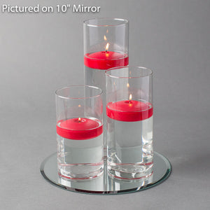 7 of 16: Eastland Round Mirror and Cylinder Vase Centerpiece with Richland 3" Floating Candles Set o