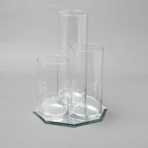 1 of 4: Eastland Octagon Mirror and Cylinder Vase Centerpiece Set of 4