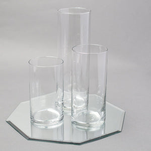 2 of 4: Eastland Octagon Mirror and Cylinder Vase Centerpiece Set of 4