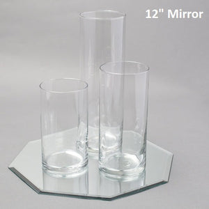 4 of 4: Eastland Octagon Mirror and Cylinder Vase Centerpiece Set of 48