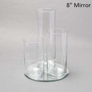 3 of 4: Eastland Round Mirror and Cylinder Vase Centerpiece Set of 48