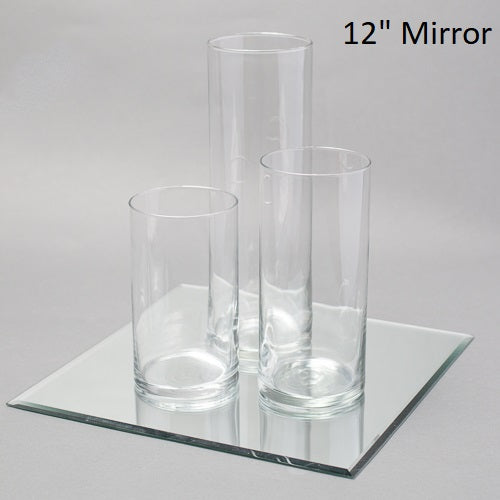 Eastland Square Mirror and Cylinder Vases Centerpiece Set of 48 - view 2