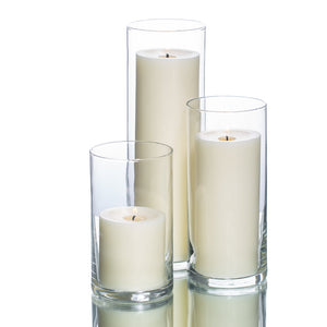 3 of 16: pillar candles cylinder holders set 36