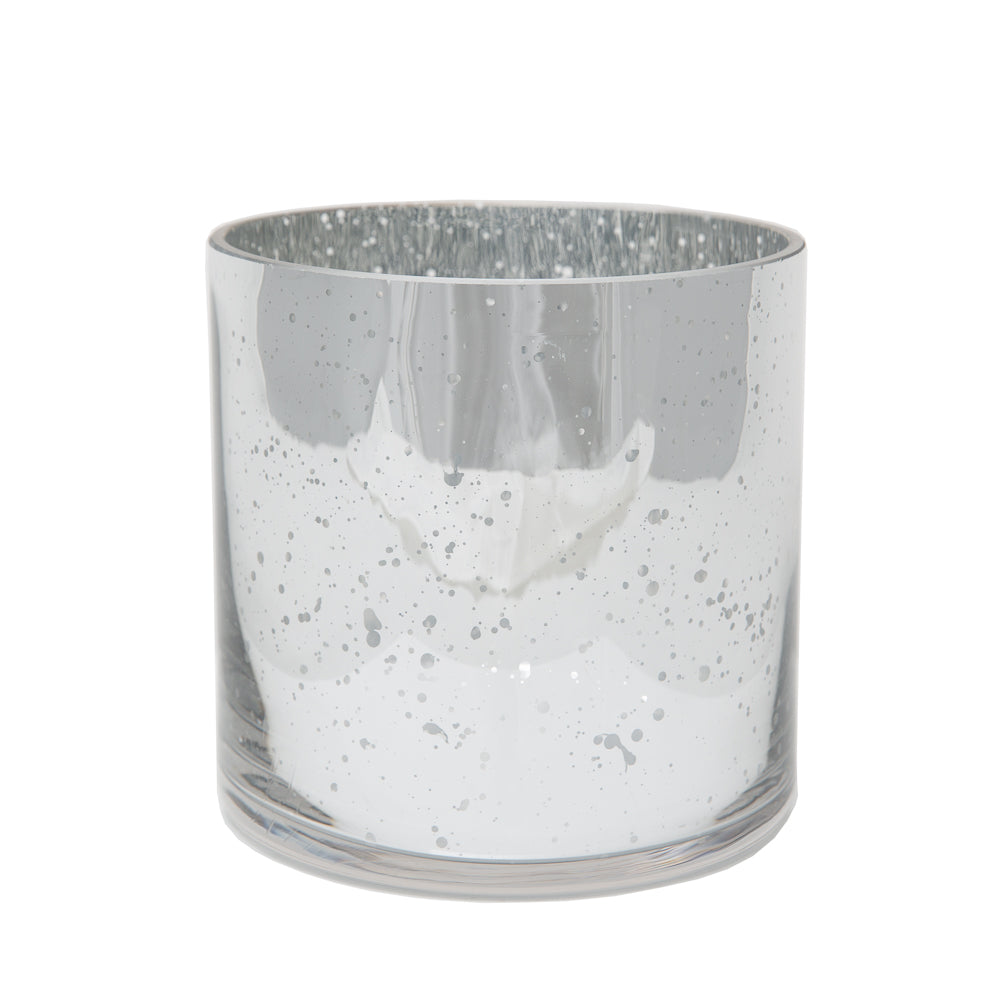 Richland Silver Mercury Glass Cylinder Vase 5" x 5" - view 2