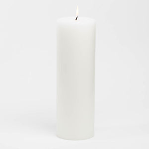 1 of 2: richland 4 x 12 white pillar candle