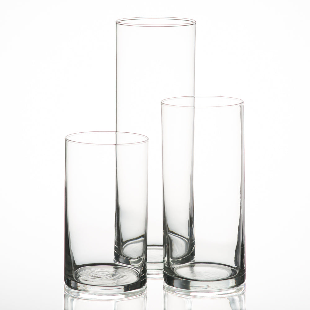 Eastland Cylinder Pillar Candle Holders 6" , 7.5" & 10.5" Set of 3 - view 1