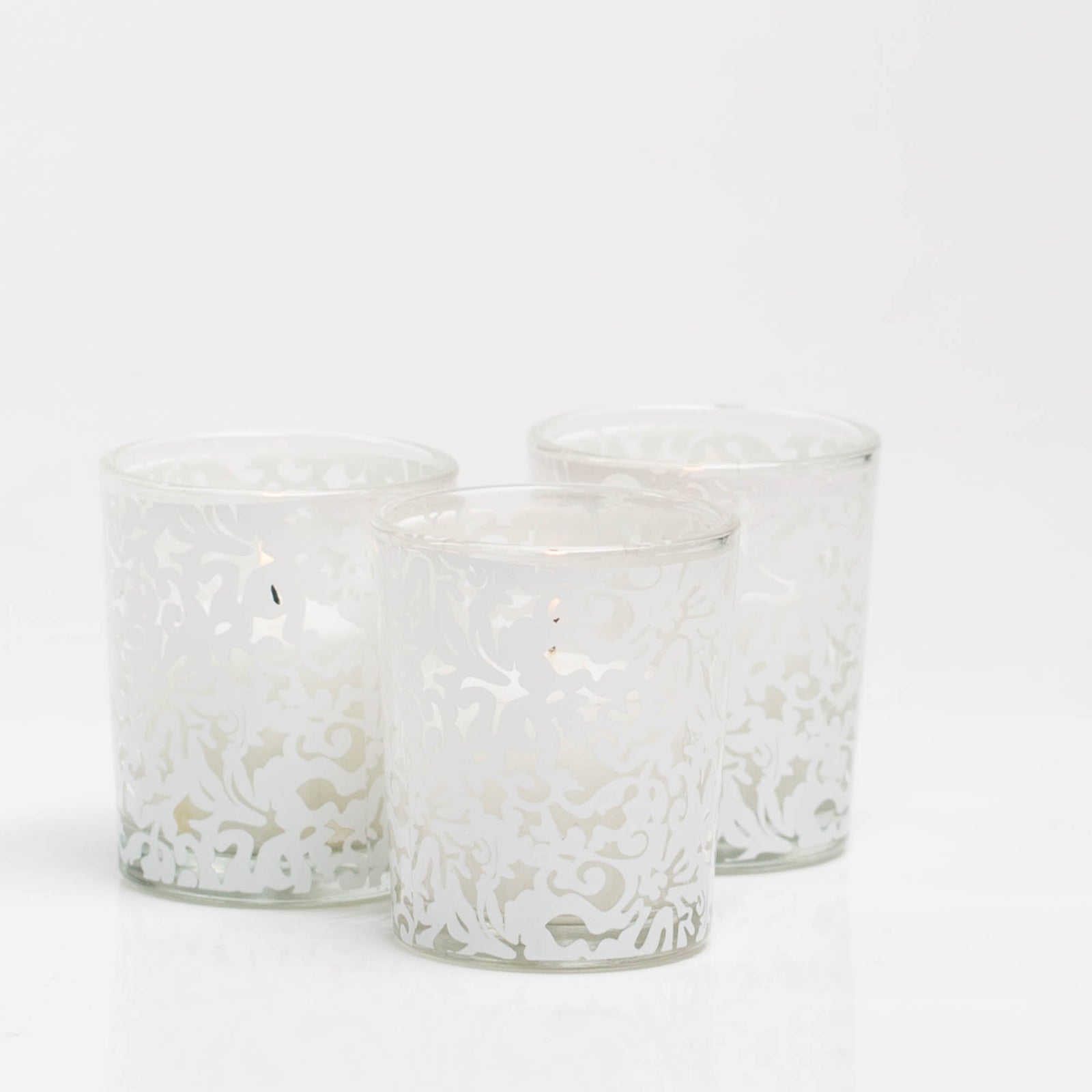 Richland Lace Design Votive Candle Holder Set of 12