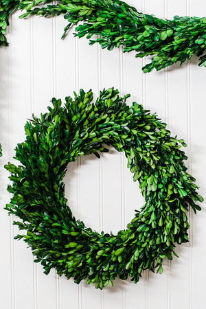 2 of 4: Richland Preserved Boxwood Wreath 17” Set of 6