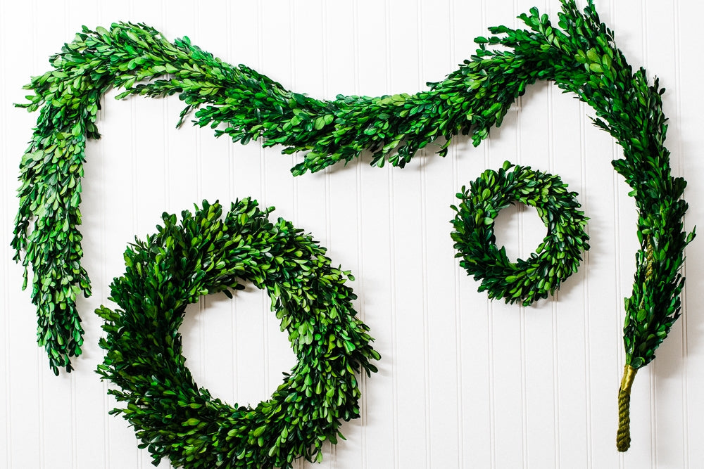 richland preserved boxwood garland 70 set of 4 - view 2
