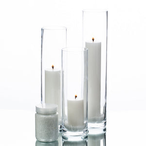 2 of 4: richland pillar candles sloan cylinder vases set of 3