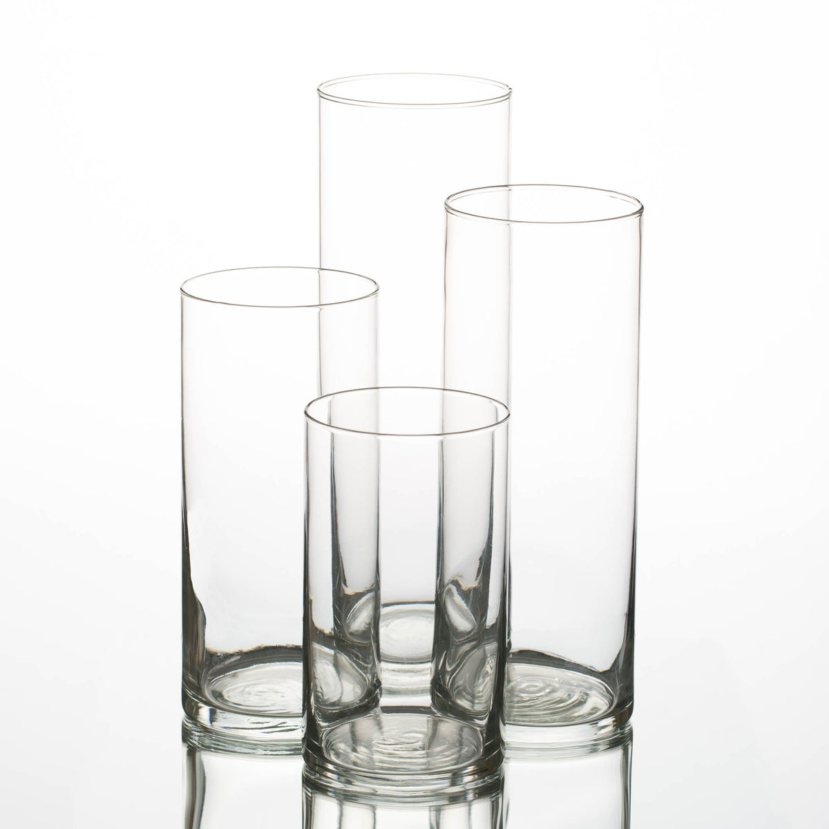 Eastland Cylinder Vases 6" , 7.5", 9" & 10.5" Set of 4 - view 1