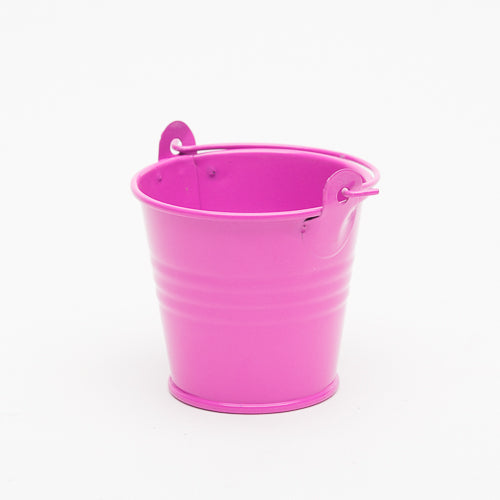 Richland 2" Iron Favor Bucket, Fuchsia Set of 25